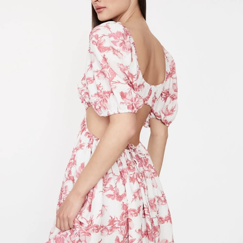 Bardot Eden Floral Minidress in pinkish/red BARDOT - Picture 3 of 7